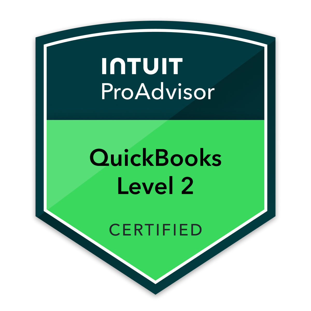 Intuit QuickBooks Online Level 2 Certified ProAdvisor